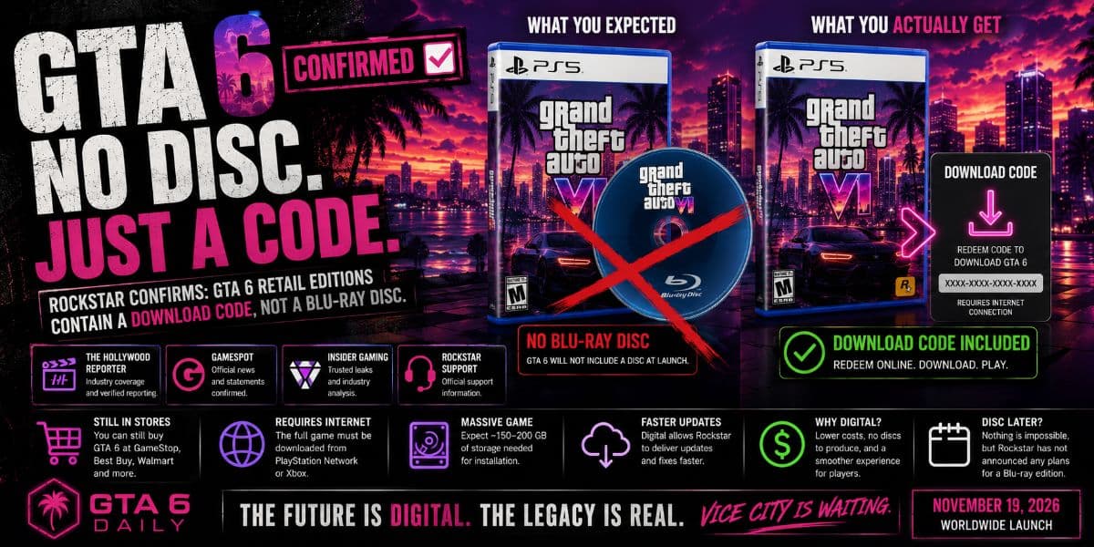 Will GTA 6 Get a Physical Disc Release? Here's What Rockstar Has Actually Confirmed by GTA6 Daily