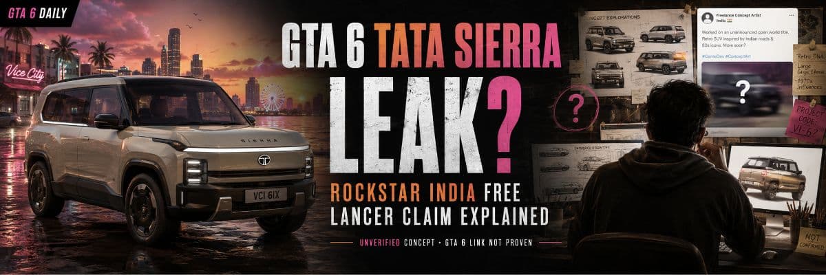 Did a Rockstar India Freelancer Leak a Tata Sierra-Style GTA 6 SUV? by GTA6 Daily