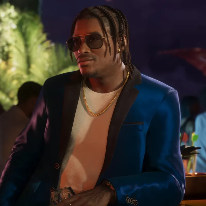Dre'Quan Priest, music mogul behind Only Raw Records in GTA 6, in official Rockstar Games artwork