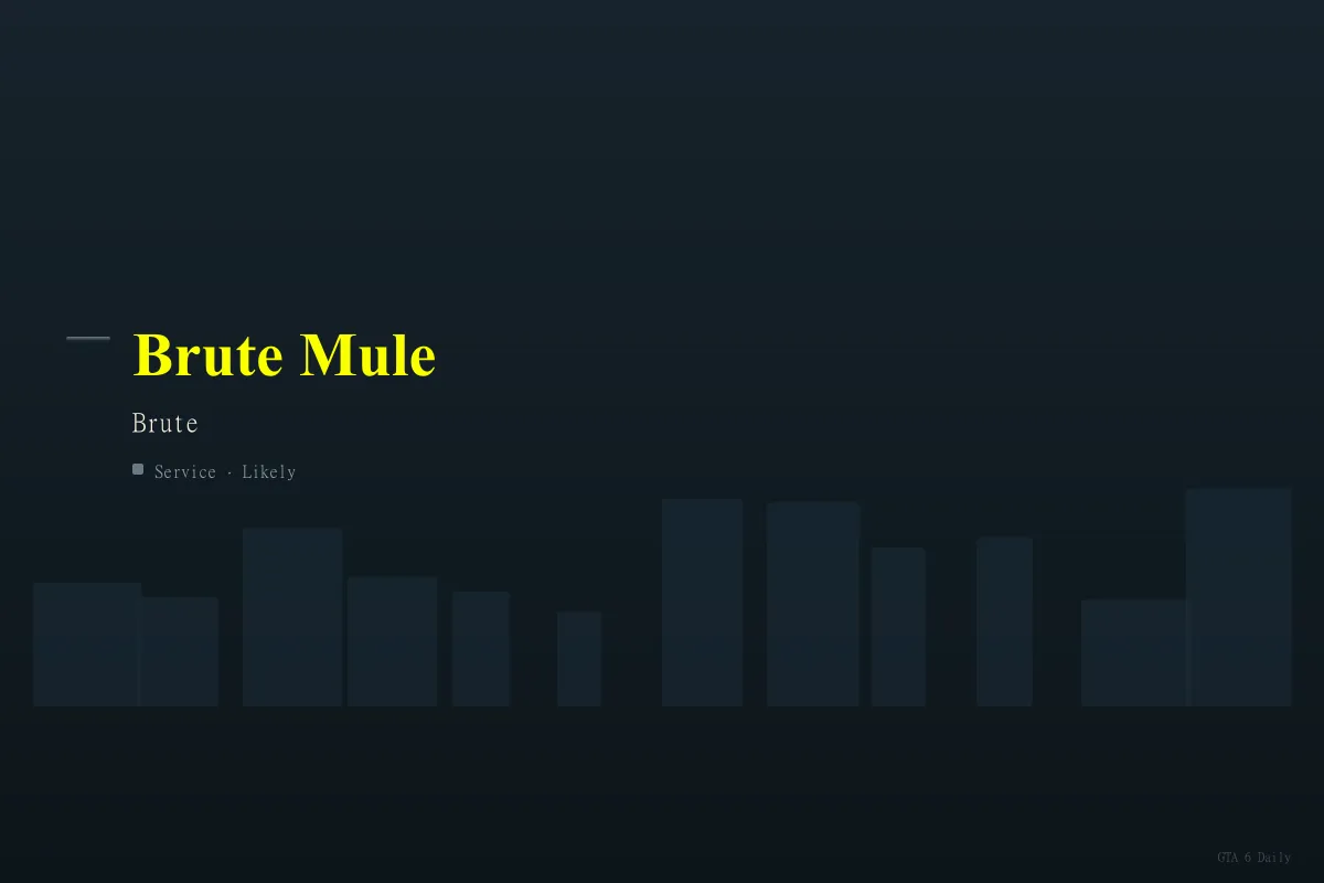 Brute Mule in an official GTA 6 screenshot