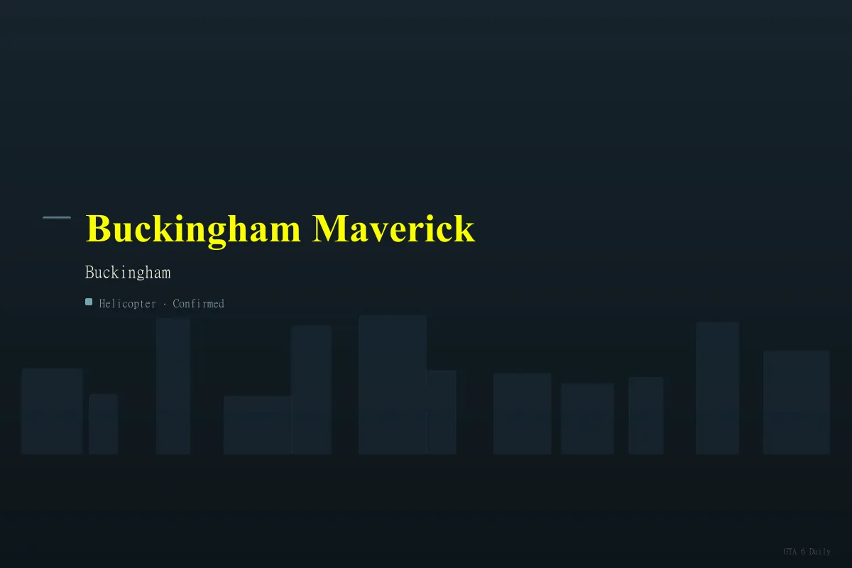 Buckingham Maverick in an official GTA 6 screenshot