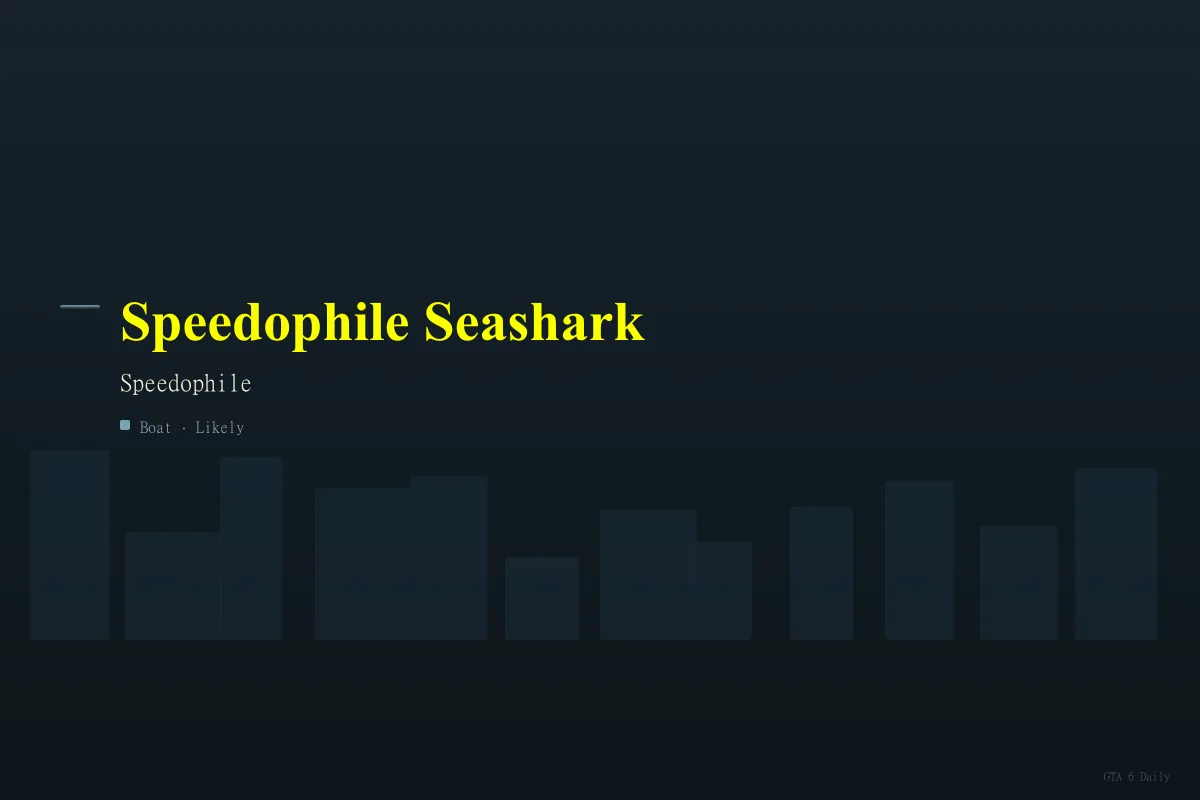 Speedophile Seashark in an official GTA 6 screenshot