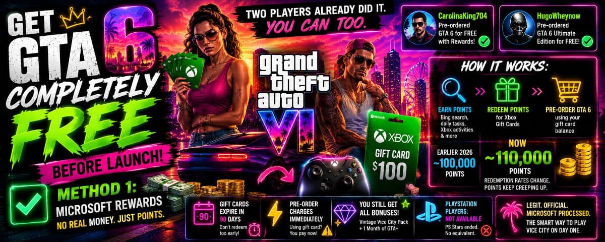 How To Get GTA 6 Completely Free Before Launch: Method 1 by GTA6 Daily