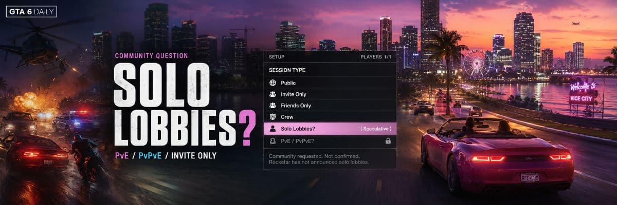 Will GTA 6 Online Have Solo Lobbies? by GTA6 Daily