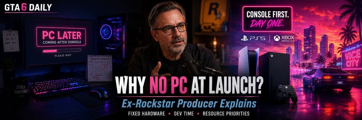 Why GTA 6 Is Skipping PC at Launch, According to a Former Rockstar Producer by GTA6 Daily