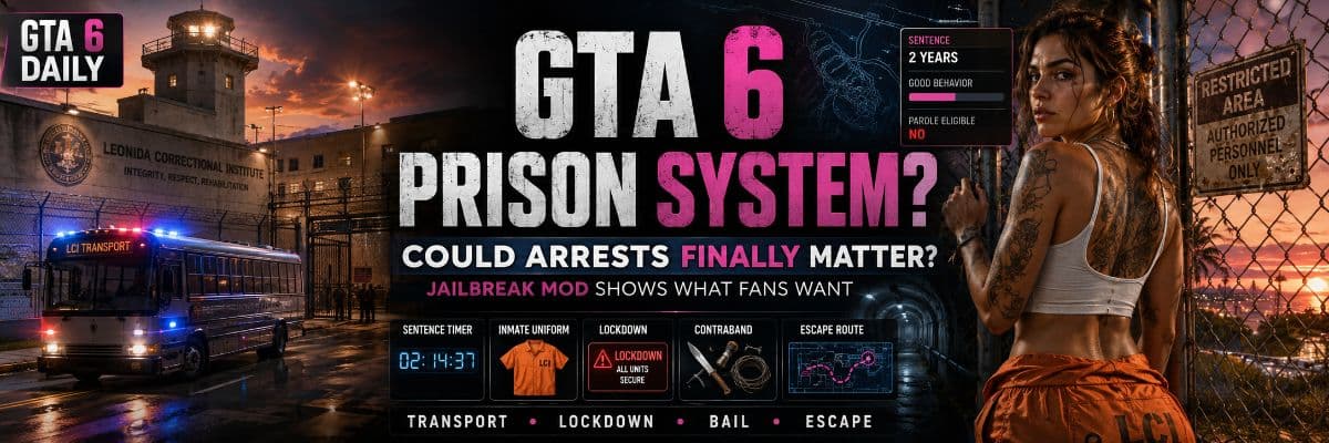 Could GTA 6 Have a Real Prison and Jail-Escape System? by GTA6 Daily