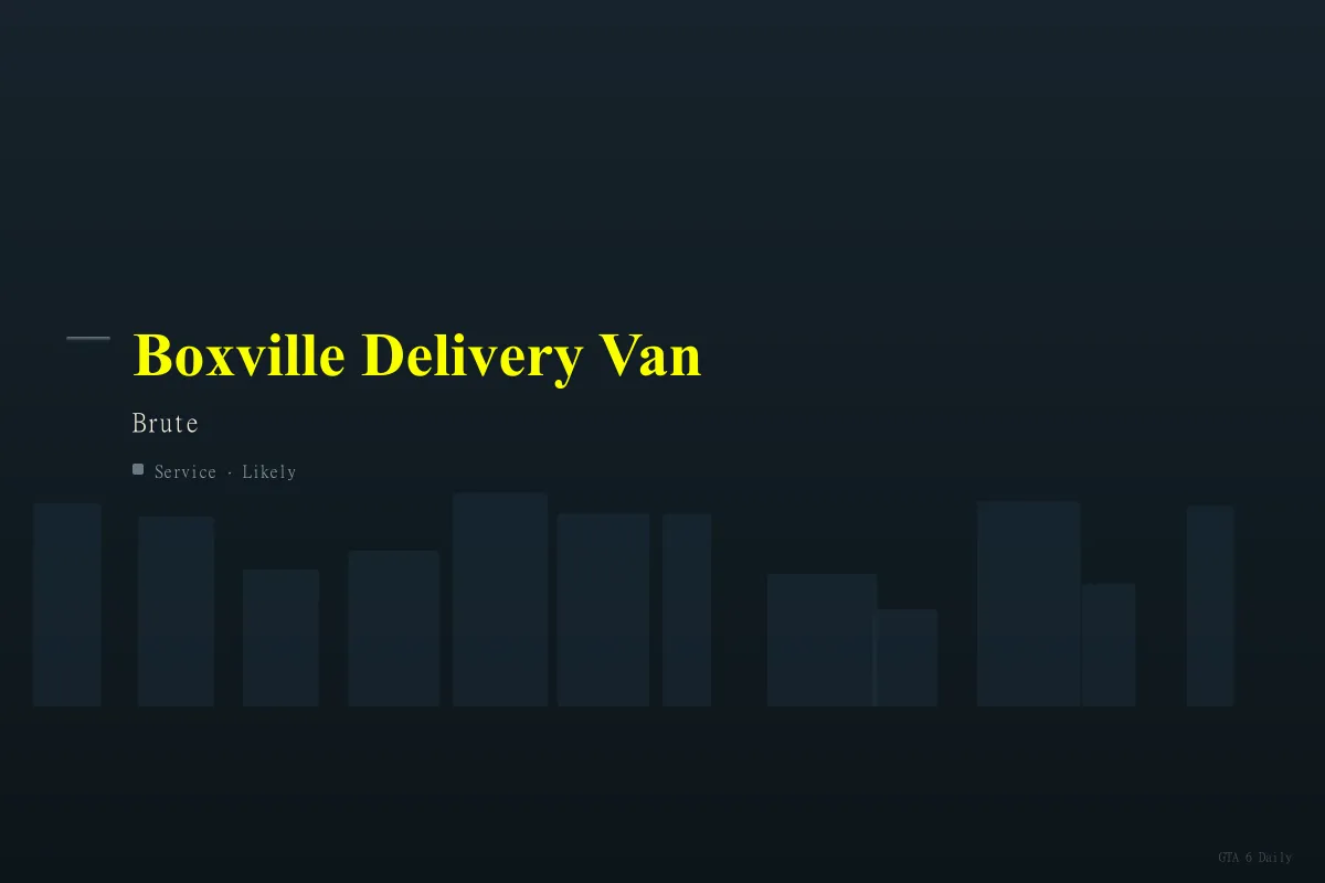 Boxville Delivery Van in an official GTA 6 screenshot